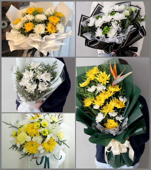 山东莱芜莱城区高庄街道老君堂村白事花束代送